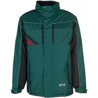 Planam Winterjacke "HIGHLINE" - 3XL - grün/schwarz/rot