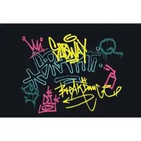 A.S. Création Vliestapete "Graffiti-Tapete Schwarz Bunt Breakdance & Subway" matt glatt
