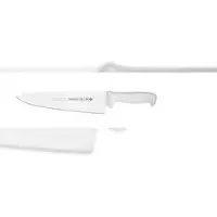 Mundial , Professionelles Küchenmesser, (5610-10), 25.4CM, Breite dreieckige Klinge, Weiß, Edelstahl
