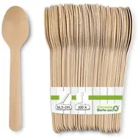 Greenbox - Papierlöffel 16,5 cm, braun, 100 St.