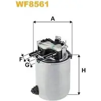 WIX FILTERS Kraftstofffilter WF8561 für RENAULT Koleos II (HC) Leitungsfilter