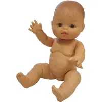 Paola Reina Babypuppe Gordi Mädchen mit Sommersprossen 34cm Vinyl Puppe