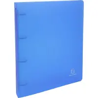 Exacompta 51262E 10x Ringbuch aus PP 700¬μ mit 4 Ringen 30mm, Rücken 40mm, Chromaline, für Format DIN A4 - Türkis
