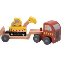 Jouéco Auto mit Sattelauflieger und Bagger / Joueco