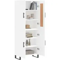 vidaXL Highboard Weiß 69,5x34x180 cm Holzwerkstoff