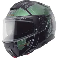 Schuberth C5 Globe Matt Schwarz Grün Klapphelm Größe M