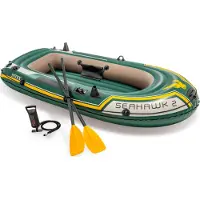 Intex Schlauchboot Sport Seahawk 2 Set Paddel Pumpe 2 Personen 236cm x 114cm x 41cm 66332NP