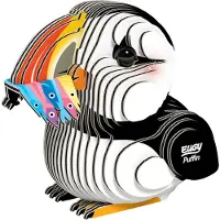 Eugy 3D Puzzle - Papageientaucher umweltfreundliches Kartonspielzeug