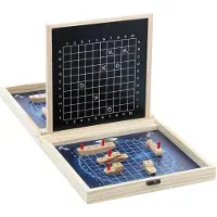 Vilac Holz Brettspiel Schiffe versenken strategisches Kinderspiel Marine