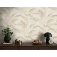 A.S. Création Vliestapete "Michalsky 6 florale Tapete Mustertapete Pflanzen Blattmuster" matt strukturiert Vliestapete Natur für Schlafzimmer Küche Wohnzimmer Floral Design Flur