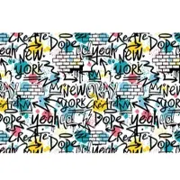 A.S. Création Vliestapete "Graffiti-Tapete bunt Weiß Schwarz Street-Art Style" matt glatt