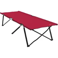 Syfax Klapp Schlafbett fürs Camping Rot 206 x 76 x 74 cm