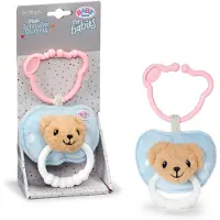 Baby Born for babies Plüsch Schnuller 18cm, Beißring mit Clip, waschbar