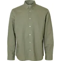 Selected Clay Linen Regular Fit Langarmhemd