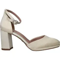 Tamaris Damen Pumps offen mit Fesselriemen und Blockabsatz 1-22463-45, Größe:40 EU, Farbe:Weiß
