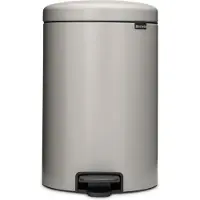 Brabantia NewIcon, 20 l, Rund, Stahl, Grau, Kunststoff, Terrasse