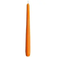 Kopschitz Kerzen Gelackte Spitzkerzen Mandarin Orange 290 x Ø 23 mm, 12 Stück