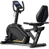 Hop-Sport HOP SPORT HS-120L Liegeergometer für Zuhause mit 32 verstellbaren Widerstandsstufen | Leise Heimtrainer mit Smart Bluetooth APP, Großer Bequemer Sitz