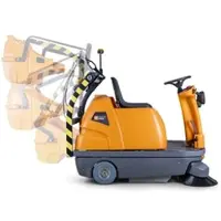 Diversey TASKI balimat 6500 HD RTU, Batteriebetriebene robuste Aufsitz-Kehrsaugmaschine mit Hochentlehrung für großen Flächen, inkl. 2 Stück Walzenbürsten, 1 Stück Seitenbesen, 4 Stück Batterien 180 Ah und Lad