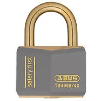 ABUS AV-Vorhangschloss, Nautic T84MB/40, Messing massiv grau