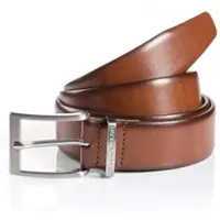 Tom Tailor Ledergürtel "TTBILL", Herren, Gr. 11,5, braun (hellbraun), Materialmix, Gürtel Ledergürtel, 3.5 cm breiter Herrengürtel, Freizeit- und Anzugsgürtel, bis Gr. 120