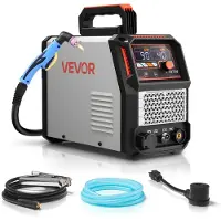 Vevor Plasmaschneider, 50 A berührungslose Pilotlichtbogen-Plasmaschneidgerät, Digitalanzeige IGBT-Wechselrichter mit 2T/4T-Funktion & einstellbarer PA/PT-Zeit für Heimreparaturen, Werkstätten