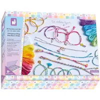Janod Schmuck Bastelset - Regenbogen Armbänder selber machen - Kreatives Spielzeug
