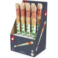Janod Holzblockflöte Gioia - buntes Musikinstrument für Kinder