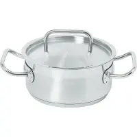 Hendi Bratentopf m/Deckel Edelstahl 280x120 mm 7,4 l Kitchen Line