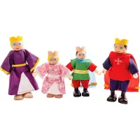 Bigjigs Puppenhauspuppen königliche Familie Holzspielzeug