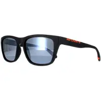 Superdry 5009 Unisex-Sonnenbrille Vollrand Quadratisch Metall-Gestell, schwarz