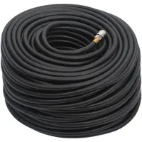 vidaXL Hybrid-Luftschlauch Schwarz 0,6" 100 m Gummi und PVC