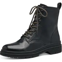 Tamaris Schnürboots, Blockabsatz, Schnürstiefelette in angesagter Used Optik