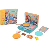 Jouéco Holz-Pfannkuchen-Spielset in Box - pädagogisches Spielzeug