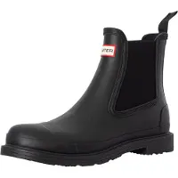 Hunter Chelsea Boots Unisex Schwarz Gummi