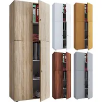 VCM Holz Kleiderschrank | Schrank mit 5 Fächern und Drehtüren | Maße ca. B. 70 x H. 184 x T. 40 cm – Lona