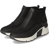 Rieker Ankle Boots Damen Textil & Synthetik Schwarz Größe: 36