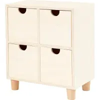 Creativ Company 57945, Holz, 4 Schublade(n), Holz, Einfarbig, Quadratisch, Holz