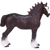 MOJO Fun Shire Horse, 3 Jahr(e), HORSE WORLD, Schwarz, Weiß, Braun, Polyvinylchlorid (PVC)