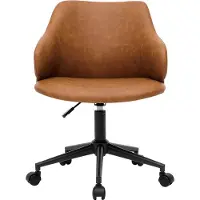 Miliboo - Bürosessel modern Braun HEMMY