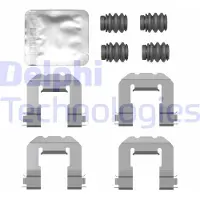Delphi LX0775 Zubehörsatz Scheibenbremsbelag Hinten für BMW 3 Touring (G21) 3 Limousine (G20) 4 Coupe (G22, G82) 2 Coupe (G42) für AUDI A3 Sportback
