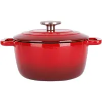 Cosy & Trendy Bräter Fontestic Gusseisen Traditionell Rot Ø 20 cm / 2,7 Liter - Emailliert