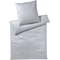 Elegante Bettwäsche Kissenbezug 6800 Solid Farbe silber Größe 80x80cm Reine Baumwolle