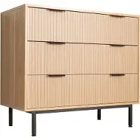 HOME DELUXE - Kommode NYLA - 90 x 80 I Sideboard, Kleiderschrank, Schubladenschrank, Möbel mit Schubladen, Modern, Edel, Geriffelte Optik der Fronten, Elegante Stauraumoption, Pflegeleichte Oberfläche
