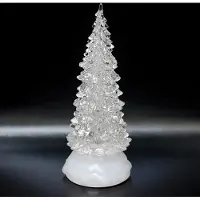 Eyepower LED Christbaum Weihnachtsbaum Tannenbaum Beleuchteter Acrylbaum | 27cm | 7 Wechselfarben | USB | Timer