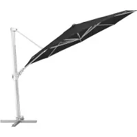 Kettler Ampelschirm Sonnenschirm EASY SWING Rund mit Schutzhaube 350cm Schwarz L