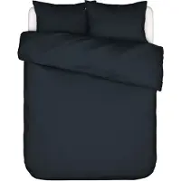 Essenza Satin Bettwäsche-Garnitur Minte Farbe Nightblue Größe 200x200+2x80x80