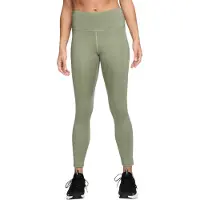 Nike - Fast - 7/8-leggings In Ölgrün Mit Mittlerer Leibhöhe
