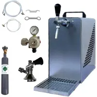BieTal Bierkühler Bierzapfanlage 30 L/h KOMPLETTSET - KEG Typ A - 0,5Kg CO2