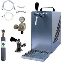 BieTal Bierkühler Bierzapfanlage 30 L/h KOMPLETTSET - KEG Typ M - 0,5Kg CO2